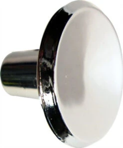 1" Mid-Century Modern Knob Bright Nickel