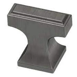 Liberty 1-3/16" Rectangular Platform Knob Heirloom Silver