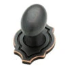 Liberty 1-1/8" Pryce Oval Knob With Backplate Bronze With Copper Highlights