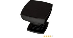 Liberty (5-Pack) 1-1/8" Builder Fashion Webber Knob Flat Black