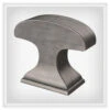 Liberty 1-3/8" Classic Edge Knob Heirloom Silver