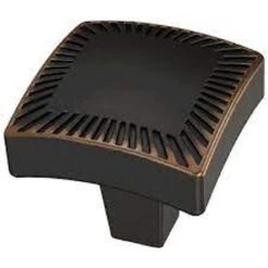 Liberty 1-1/8" Textured Arch Knob Bronze With Copper Highlights