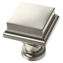 Liberty 1" Regal Square Knob Polished Nickel