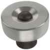 Liberty 1-1/4" Riveted Knob Satin Nickel With Cocoa Bronze