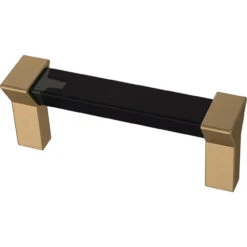 Liberty 3" Modern Prism Pull Smoke And Champagne Bronze