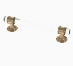 Liberty 3-3/4" Acrylic Bar Pull Champagne Bronze And Clear