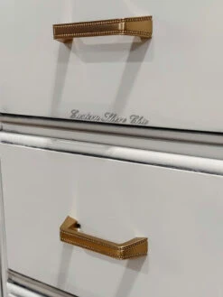 3-3/4" Elegant Beaded Pull Champagne Bronze 8 3-3/4" Elegant Beaded Pull Champagne Bronze -D'Lawless Hardware Shop P42249W CZ C 2 61036.1658348977