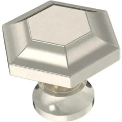 Liberty 1-3/16" Faceted Knob Polished Nickel