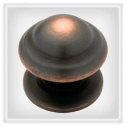 Liberty 1-1/3" Avante Knob Bronze With Copper Highlights