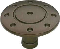 Liberty 1-3/8" Southwestern Ring & Dot Knob Venetian Bronze