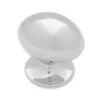 Liberty 1-3/16" Medium Football Knob Chrome