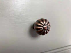 Liberty 1" Pumpkin Knob Satin Red Antique Copper -D'Lawless Hardware Shop PN0399V SR C 5 26897.1652722825