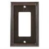 Ruston Single Decorator Wall Plate Venetain Bronze