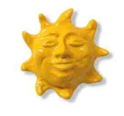 Liberty 1-1/8" Smiling Sun Knob Yellow