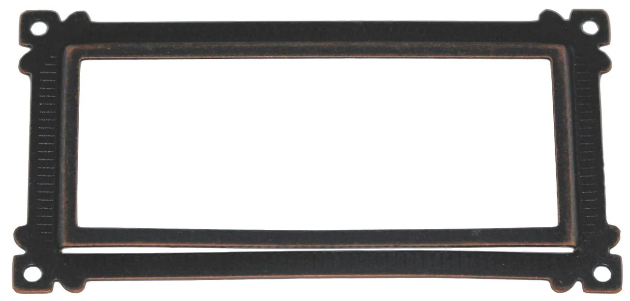 Ornate Antique Copper Card Holder 2-5/8" - C2151-AC 1 Ornate Antique Copper Card Holder 2-5/8" - C2151-AC