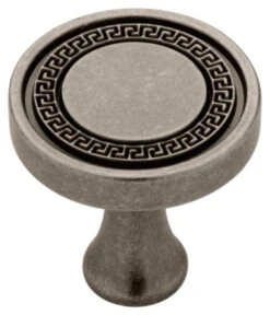 Liberty 1-1/4" Greek Key Knob Aged Pewter