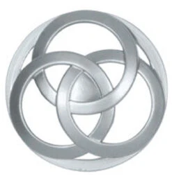 Liberty 1-1/2" Interlocking Circles Knob Aluminum