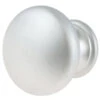 Liberty 1-1/8" Round Knob Satin Aluminum Finish