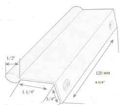 4-3/4" Tab Finger Pull Aluminum -D'Lawless Hardware Shop aluminum tab finger pull 120mm 3 66222.1658165533