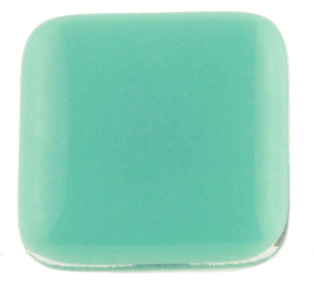 1-1/2" Handcrafted Glass Knob Aqua With Antique Brass 4 1-1/2" Handcrafted Glass Knob Aqua With Antique Brass - Image 4