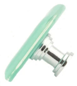 1-1/2" Handcrafted Glass Knob Aqua With Chrome 6 1-1/2" Handcrafted Glass Knob Aqua With Chrome -D'Lawless Hardware Shop american handcrafted aqua glass knob w chrome 1 1 2 4 18406.1641571940