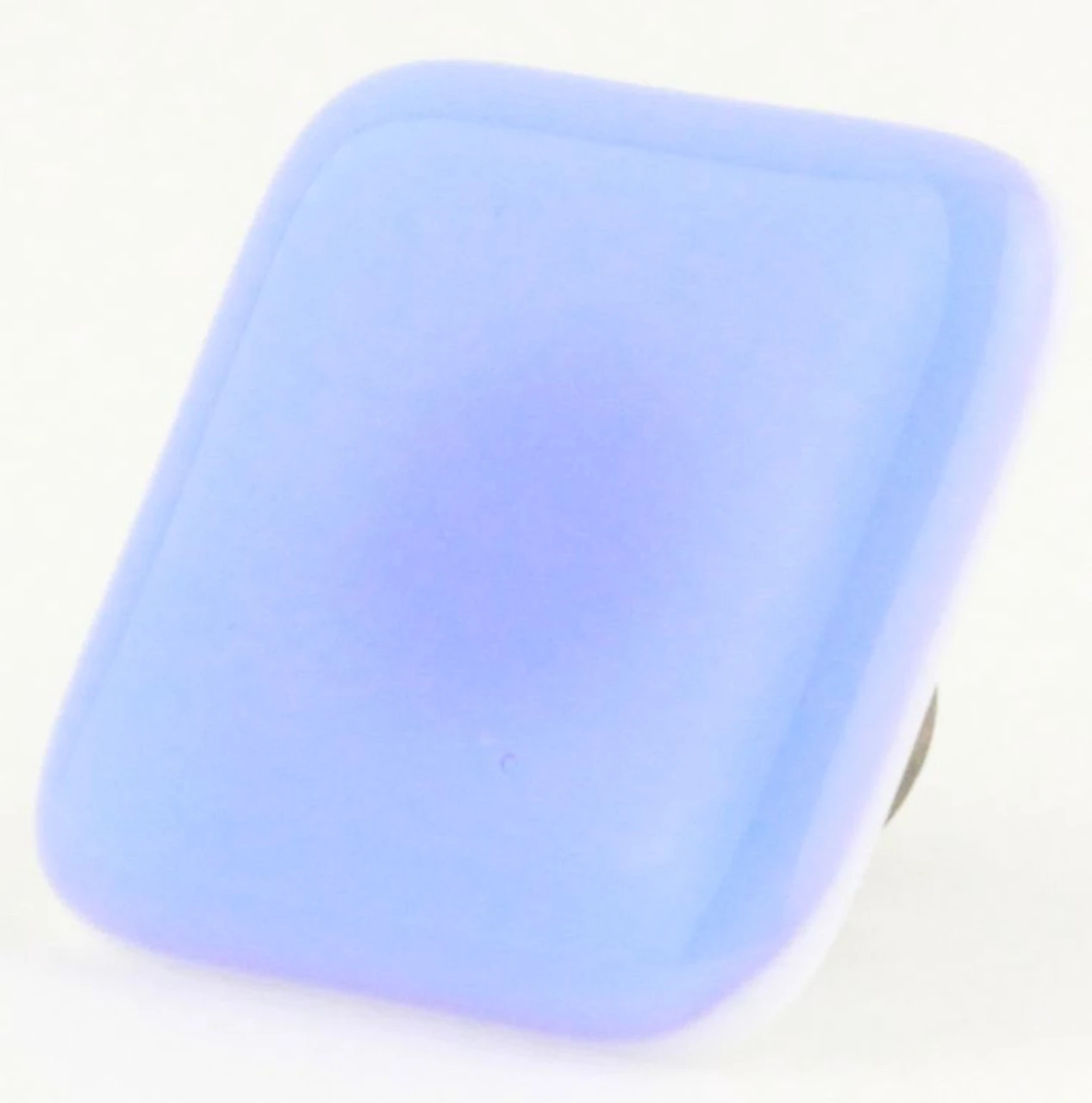 1-1/2" Handcrafted Glass Knob Light Blue With Antique Brass 3 1-1/2" Handcrafted Glass Knob Light Blue With Antique Brass - Image 3