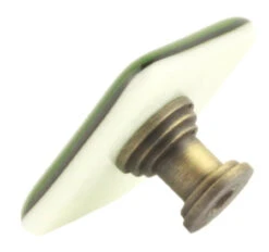 (16-PACK) 1-1/2" Handcrafted Glass Knob Light Green With Antique Brass -D'Lawless Hardware Shop american handcrafted light green glass knob w antique brass 1 1 2 4 70802.1643649777