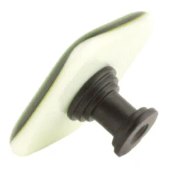 (8-Pack) 1-1/2" Handcrafted Glass Knob Light Green And Black 6 (8-Pack) 1-1/2" Handcrafted Glass Knob Light Green And Black -D'Lawless Hardware Shop american handcrafted light green glass knob w black 1 1 2 4 44318.1642798189