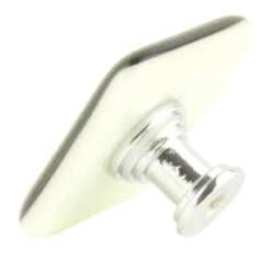 (5-Pack) 1-1/2" Handcrafted Glass Knob Light Green With Chrome -D'Lawless Hardware Shop american handcrafted light green glass knob w chrome 1 1 2 4 74871.1642696229