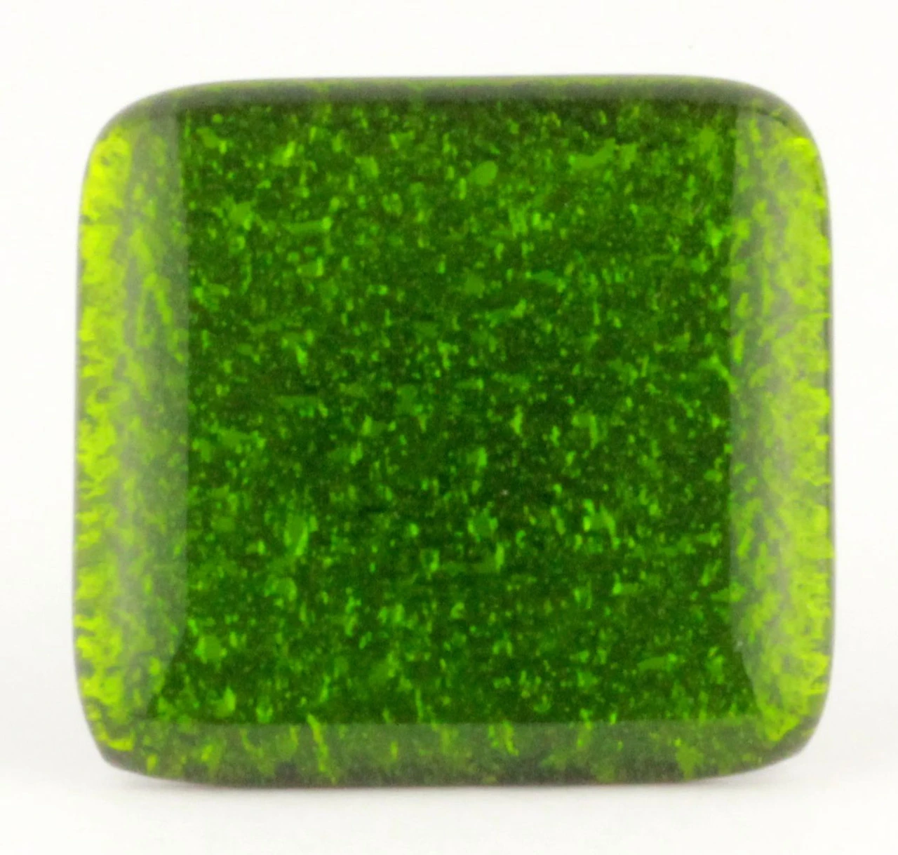 (10-PACK) 1-1/2" Handcrafted Glass Knob Mirrored Green Antique Brass 2 (10-PACK) 1-1/2" Handcrafted Glass Knob Mirrored Green Antique Brass - Image 2