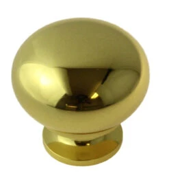 Amerock 1-3/16" Tradtional Knob Solid Polished Brass