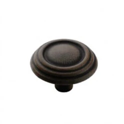 Amerock 1-1/4" Triple Ring Knob Antique Rust