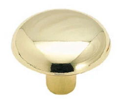 Amerock 1-1/4" Basic Metals Knob Polished Brass