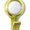 Amerock Coat Hook - Bright Brass W/ Ceramic Center AM-BP76260-W3