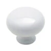 Amerock 1-1/8" Crisp Metal Painted Knob White