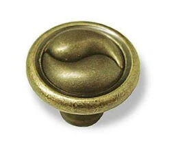 Amerock 1-1/4" Inspirations Ying-Yang Knob Weathered Brass