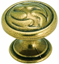 Amerock 1-1/4" Oak Leaf Knob Burnished Brass