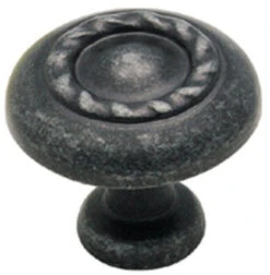 Amerock 1-1/4" Rope Twist Knob Wrought Iron Dark