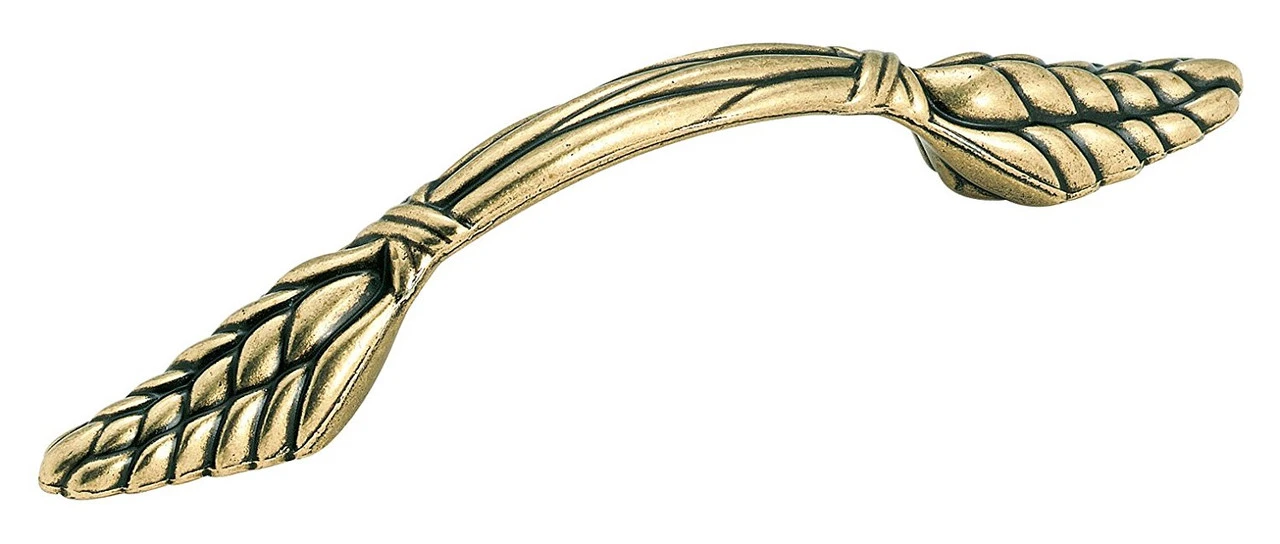 3" Amerock Wheat Stalk Bundle Pull Burnished Brass 1 3" Amerock Wheat Stalk Bundle Pull Burnished Brass