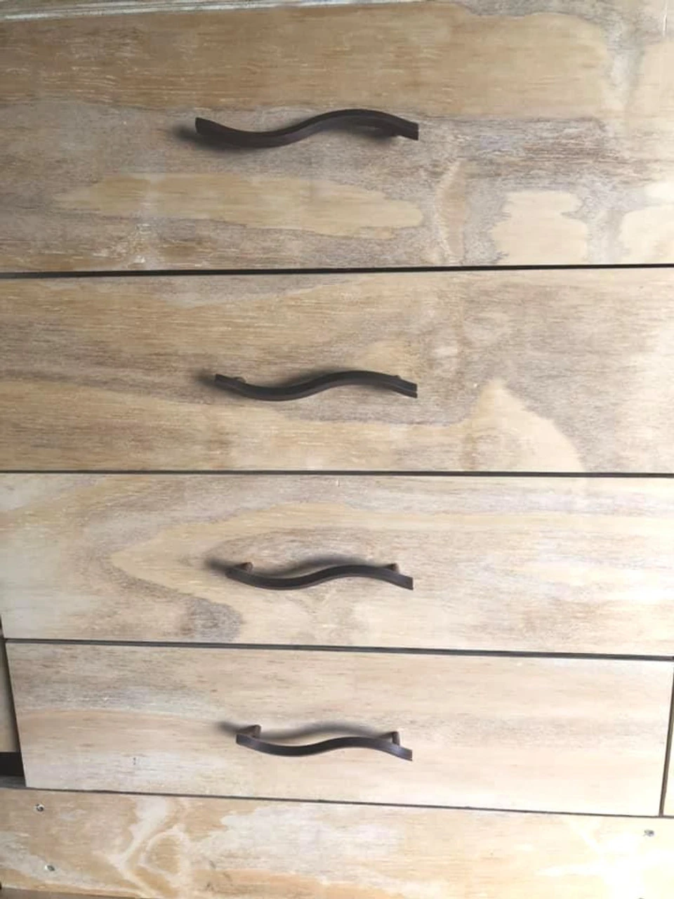 Liberty 5" Fusilli Angular Pull Red Antique Copper Low Sheen 4 Liberty 5" Fusilli Angular Pull Red Antique Copper Low Sheen - Image 4