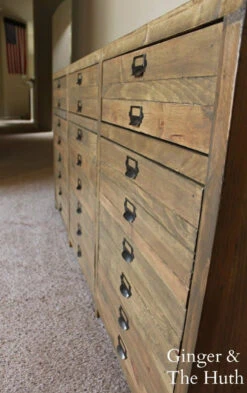 Antique Brass Cup Pull Label Holder - 3 1/4" (1299) -D'Lawless Hardware Shop antique brass cup pull label holder on dresser 1 19955.1660583125