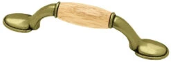 Liberty 3" Oak Center Pull Antique Brass