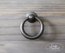 1-7/8" Large Ring Pull Dark Antique Brass -D'Lawless Hardware Shop antique brass ring pull 1 43123.1646932789