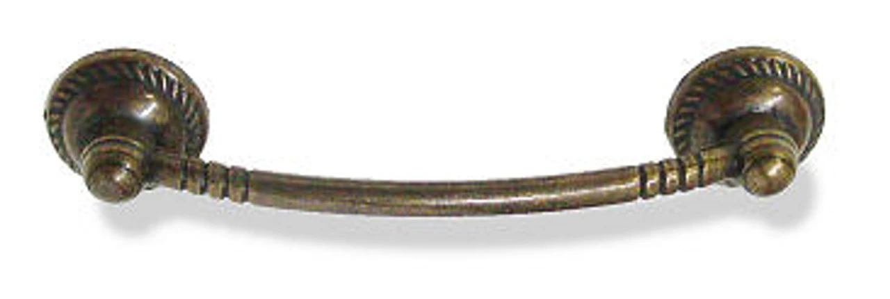 Liberty 3-3/4" Roped Edge Pull Antique Brass 1 Liberty 3-3/4" Roped Edge Pull Antique Brass