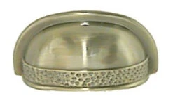 Liberty 2-1/2" Hammered Cup Pull Antique Bronze