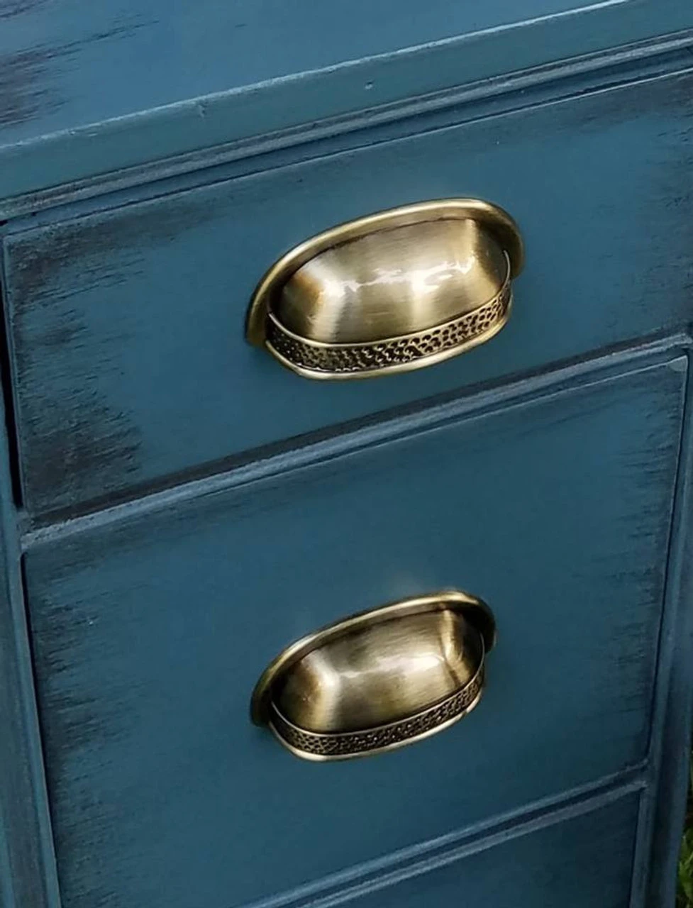 Liberty 2-1/2" Hammered Cup Pull Antique Bronze 3 Liberty 2-1/2" Hammered Cup Pull Antique Bronze - Image 3