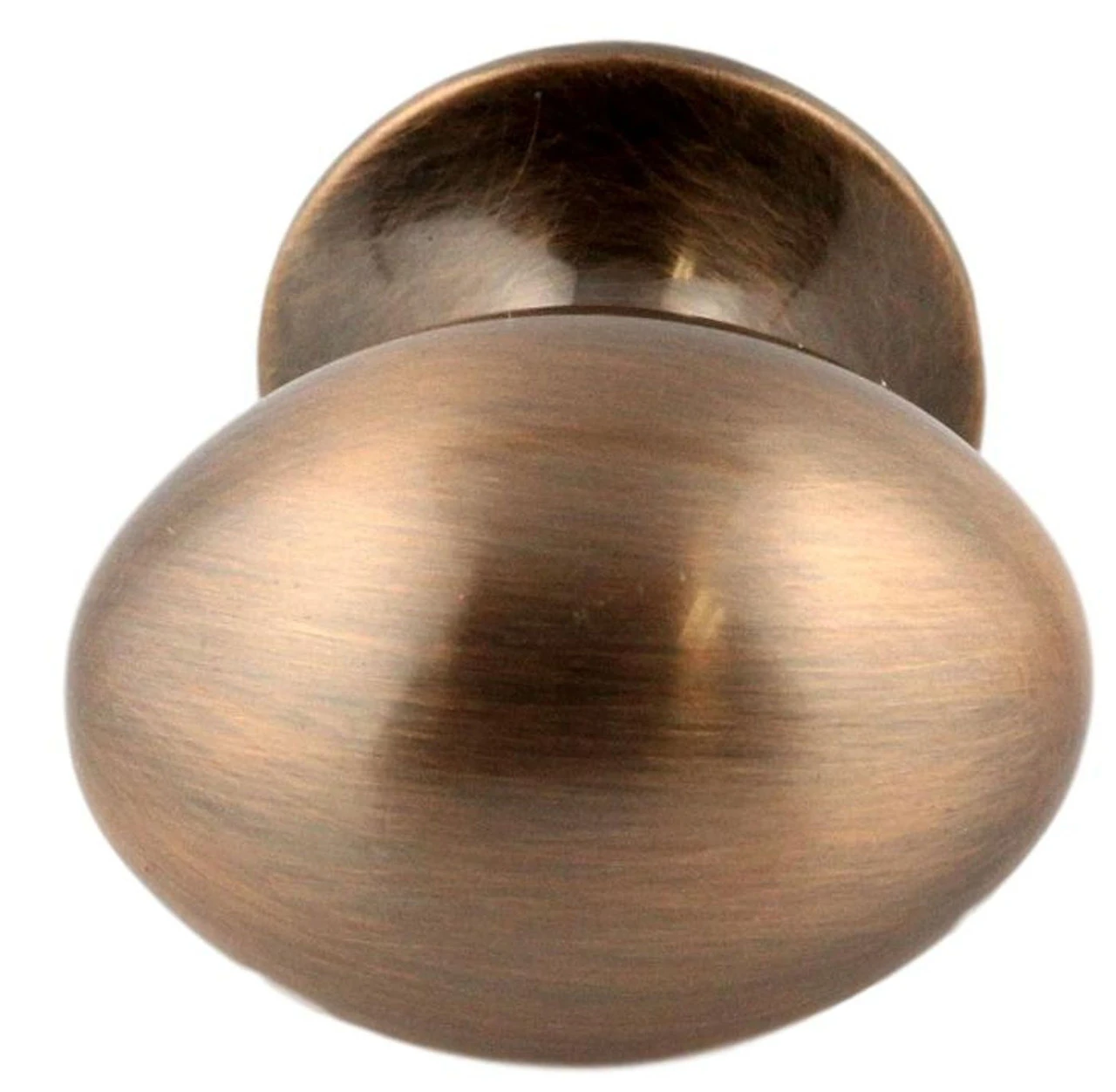 Liberty 1-1/4" Football Knob Brushed Red Satin Antique Copper 2 Liberty 1-1/4" Football Knob Brushed Red Satin Antique Copper - Image 2