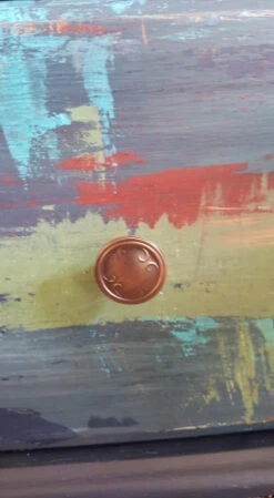 Liberty 1-3/16" Vignette Design Knob Red Antique Copper -D'Lawless Hardware Shop antique copper knobs 1 82244.1657732466