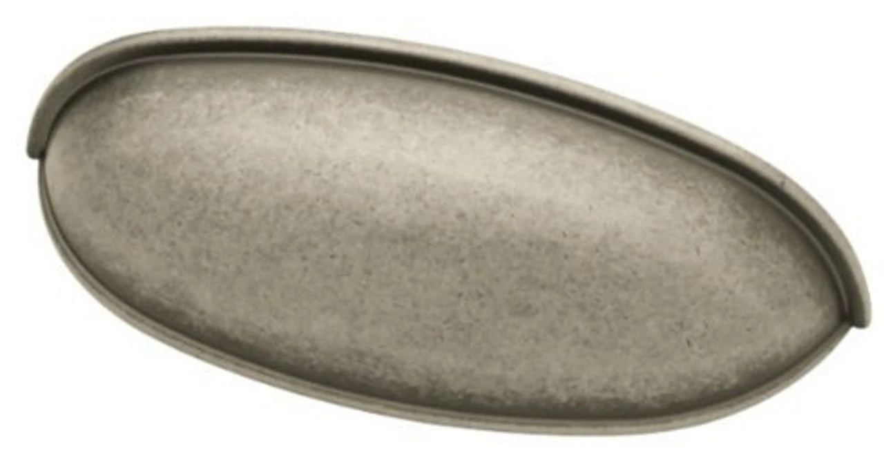 2-1/2" Or 3" Dual Mount Cup Pull Antique Iron 1 2-1/2" Or 3" Dual Mount Cup Pull Antique Iron