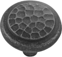 1-1/4" Arts And Crafts Knob Antique Pewter